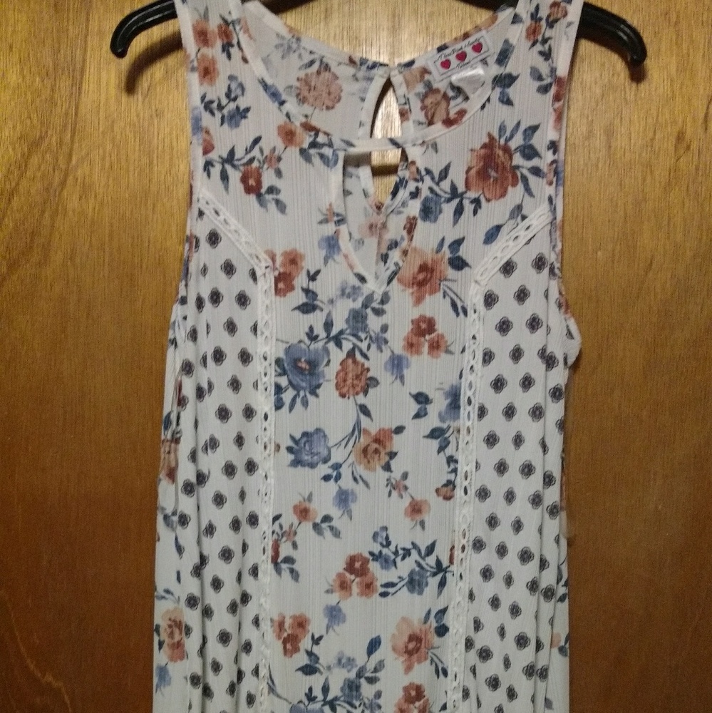 White floral dress